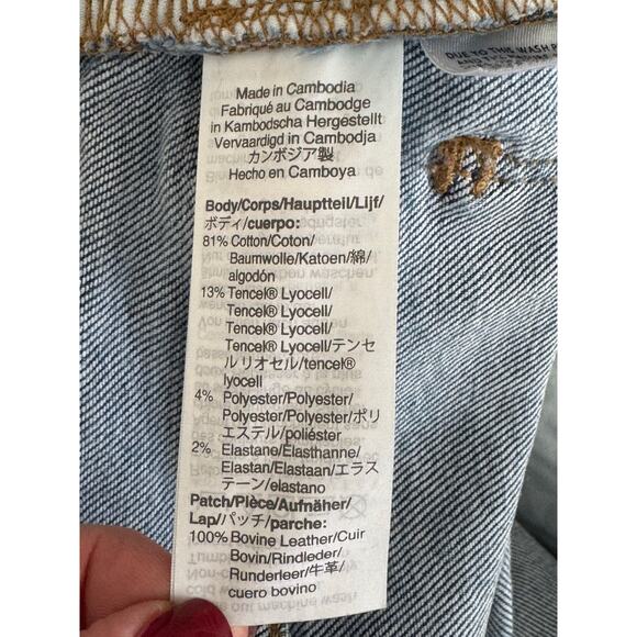 Madewell 9" Mid-Rise Skinny Crop Jeans: Button Front Dewey Wash Size 27 - Picture 7 of 12